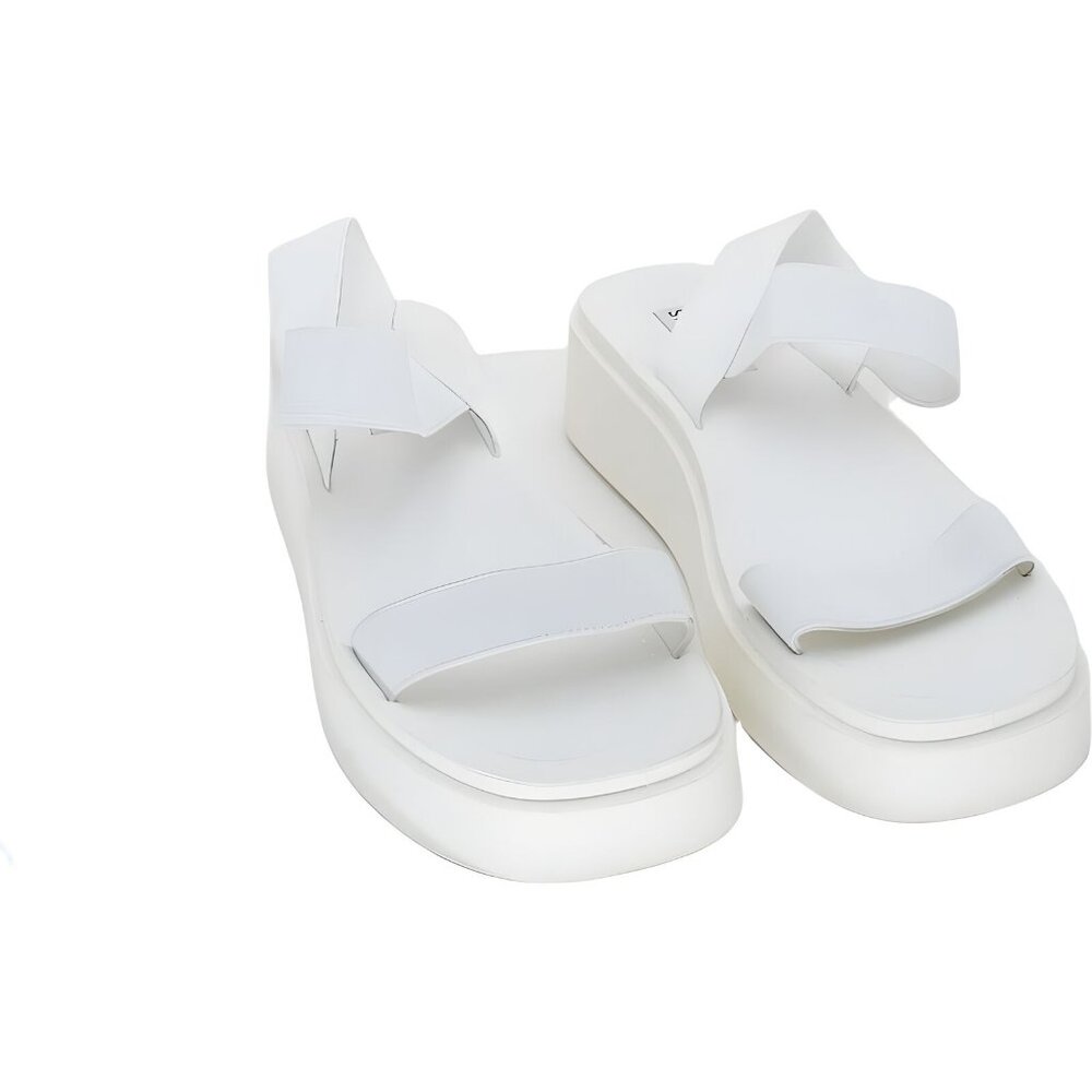 Steve Madden Women's Janice Off White Wedge Sandals Slip-On Size 11